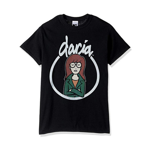 MTV Daria Short Sleeve Black Crewneck T-Shirt