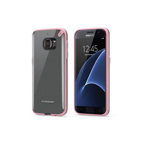 PureGear Slim Shell Samsung Galaxy S7 Snap On Slim Protective Case - Pink