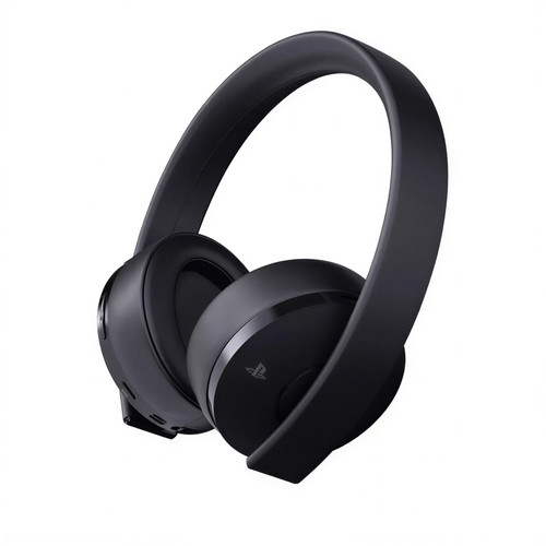Refurbished Sony PlayStation Gold Wireless Headset 7.1 Surround Sound PS4, Version 2018