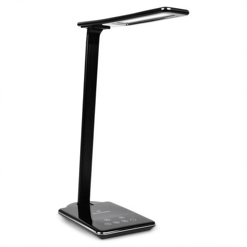 Vibe Wireless Charging LED Desk Lamp for iPhone and Android Smart Phones - Black