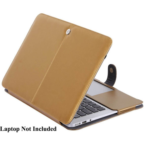 Slickblue Leatherette Clip-On Shell Case For 13" Macbook Pro - Champagne Gold