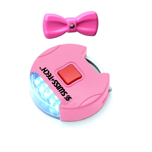 Swiss+Tech 5 LED Pink Pet Collar and 1" Dog Leash Lights Set
