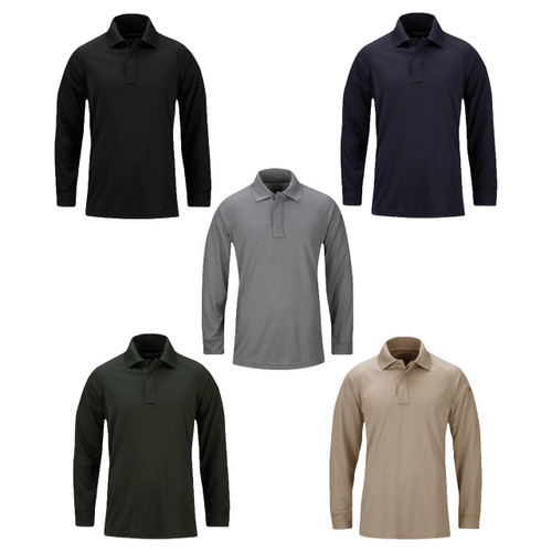 Propper Men's Snag Free Polyester Wrinkle Resistant Polo Shirt - Long Sleeve