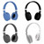 Bluetooth Deep Bass, Comfortable Over-Ear Hi-Fi Wireless Stereo Headphones with Built-In Mic, Charging Cable
