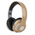Bluetooth Rechargeable Over Ear Headset Foldable Wireless Wired Headphones with Memory Card Slot Built-In FM Tuner Microphone Audio Cable for Phone TV Computer MP3 Player