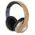 Bluetooth Rechargeable Over Ear Headset Foldable Wireless Wired Headphones with Memory Card Slot Built-In FM Tuner Microphone Audio Cable for Phone TV Computer MP3 Player