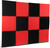 Acoustic Foam Panels Wedge Tiles For Studio etc Set of 12 - Black or Black-Red 12 x 15 x 12 inches