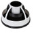 Organizer Office Supplies Desk Cosmetic Storage Rotating Caddy Art Supply Multiple Holder - White and Black