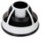 Organizer Office Supplies Desk Cosmetic Storage Rotating Caddy Art Supply Multiple Holder - White and Black