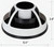 Organizer Office Supplies Desk Cosmetic Storage Rotating Caddy Art Supply Multiple Holder - White and Black