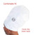 Extra Large Fitness Swim Cap for Long Hair Dreadlocks Braids Locs Silicone Swim Cap for Men and Women