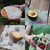 5 Pack Reusable Beeswax Organic Food Sandwich Wrapping Paper Covers Set 3S,1M,1L