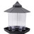 Panorama Bird Feeder Hexagon Shaped with Roof Hanging Feeder Yard Decoration