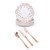 125 PCS Disposable Rose Gold Plates Dinnerware All Occasions Party 25 Guest Set