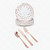 125 PCS Disposable Rose Gold Plates Dinnerware All Occasions Party 25 Guest Set