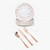 125 PCS Disposable Rose Gold Plates Dinnerware All Occasions Party 25 Guest Set