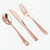 125 PCS Disposable Rose Gold Plates Dinnerware All Occasions Party 25 Guest Set