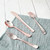 125 PCS Disposable Rose Gold Plates Dinnerware All Occasions Party 25 Guest Set