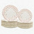 125 PCS Disposable Rose Gold Plates Dinnerware All Occasions Party 25 Guest Set