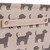 Dog Toy Rectangular Canvas w/Handles Storage Basket Organizer Bin Box 7.5x16x12