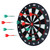Safe Plastic Dartboard Set 16.4" with 8 Soft Tip Darts for Kids & Adults – Wall Mount or Tabletop Dart Board Game for Home, Office, Party – 4 Red & 4 Green Safety Darts – Indoor Sports Toy