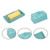 Blue Ceramic Butter Dish with Lid & Handle – Large Rectangular Porcelain Butter Keeper | Stylish Butter Container for Countertop or Fridge, Dishwasher Safe, Multi-Use Food Storage Holder