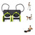 Ab Roller Wheel with Resistance Bands & Knee Pad – Core Abdominal Trainer for Home or Gym Workouts – Sculpt Abs, Slim Waist, Tone Arms, Chest, and Core – Adjustable Fitness Equipment for Men & Women