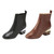 Isa Tapia Women's Hardy Calf Leather Low Block Heel Ankle Boots
