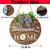 Festival Hanging Board Welcome Door Sign Rusty Fall Thanksgiving Round Wreath Wood