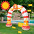 Inflatable Rainbow Lion Sprinkler Backyard  Arch, Giant Sprinkler for Kids Outdoor Play Water Toys Sprinkler for Boys Girls