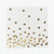 Napkins Gold Foil Polka Dot Confetti Cocktail Disposable For Birthday Party 50 Pack