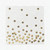 Napkins Gold Foil Polka Dot Confetti Cocktail Disposable For Birthday Party 50 Pack