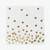 Napkins Gold Foil Polka Dot Confetti Cocktail Disposable For Birthday Party 50 Pack
