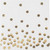 Gold Dot Dinnerware Set Paper Plates Holiday Parties 7 inch, 9 inch, Napkins 50 Pack Each