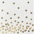 Gold Dot Dinnerware Set Paper Plates Holiday Parties 7 inch, 9 inch, Napkins 50 Pack Each