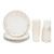 150 Pcs Rose Gold Birthday Party Disposable Plates 12oz Cups 50 Guest Set