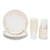 150 Pcs Rose Gold Birthday Party Disposable Plates 12oz Cups 50 Guest Set