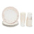 150 Pcs Rose Gold Birthday Party Disposable Plates 12oz Cups 50 Guest Set
