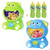 Bubble Machine for Kids – 500+ Bubbles/Min Auto Blower with 8 Wands – Puppy Hippo Bubble Maker Toy for Toddlers, Indoor & Outdoor Use – Lightweight, Safe ABS, Battery Operated Bubble Toy - 2 Pack