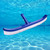 18" Heavy Duty Pool Brush with EZ Clips & Curved Ends – Wall, Tile & Floor Cleaner for Inground & Above-Ground Pools – Wide Head, Durable Bristles, Fits Standard Poles, Ideal for Corners