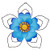 12" Metal Flower Wall Decor, Wall Art Sculpture, Metal Daisy Indoor/Outdoor