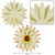 12" Metal Flower Wall Decor, Wall Art Sculpture, Metal Daisy Indoor/Outdoor