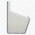 6" x 5.5" x 4.25" Clear Gray Plastic Dump Bin for Slatwall Pack of 1