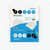 OS Plus 8-Tab 3 Ring White Plastic w/Write & Erase Tab Binder Dividers - 1 Set