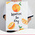 Orange Framed Canvas Wall Art 12" x 16" Positive Quotes Inspirational Wall Art