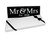 Mr & Mrs 2021 Large Wedding Hanging Sign Present Gift Decoration - Black