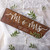 Mr & Mrs 2021 Large Wedding Hanging Sign Present Gift Decoration - Brown