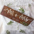 Mr & Mrs 2021 Large Wedding Hanging Sign Present Gift Decoration - Brown