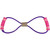 Rubber Exercise Pull Rope Resistance Bands Elastic Yoga Fitness Equipment, Purple/Pink