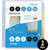 OS Plus 5-Tab Write on Big Tab Dividers with Single Curved Pocket, Assorted